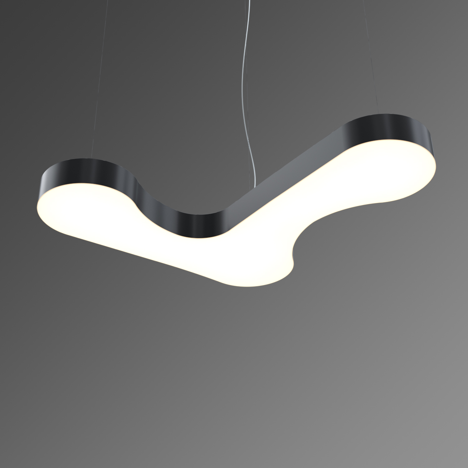 Светильник светодиодный RVE-LBX-CLOUD-1320-P (Облако 1320х829х100мм 68Вт Подвесной 4000К Белый) светильник