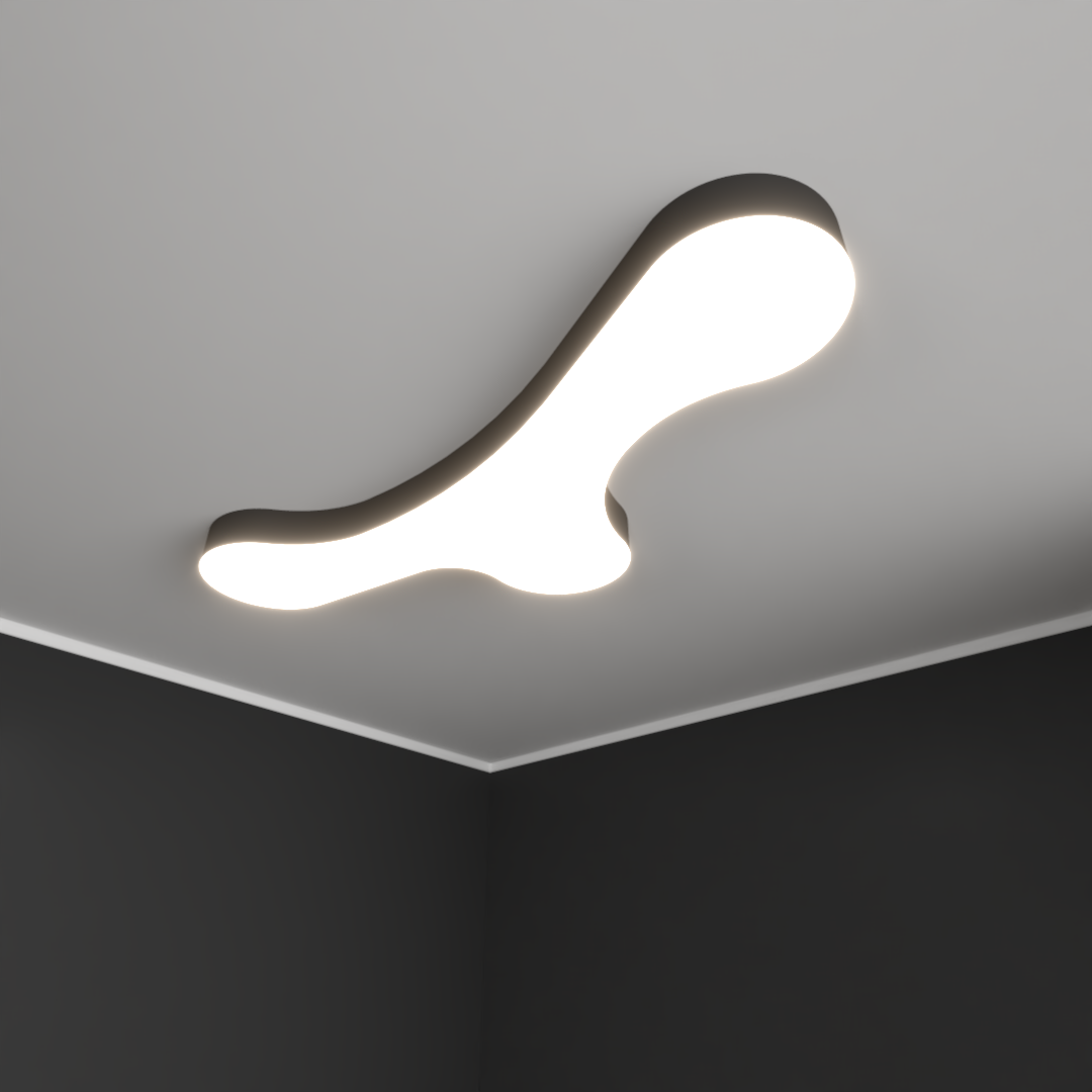 Светильник светодиодный RVE-LBX-CLOUD-1673-N (Облако 1673х755х100мм 81Вт Накладной 4000К Белый)