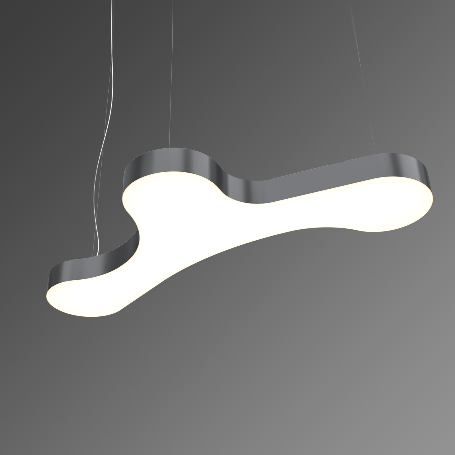 Светильник светодиодный RVE-LBX-CLOUD-1673-P (Облако 1673х755х100мм 81Вт Подвесной 4000К Белый) светильник