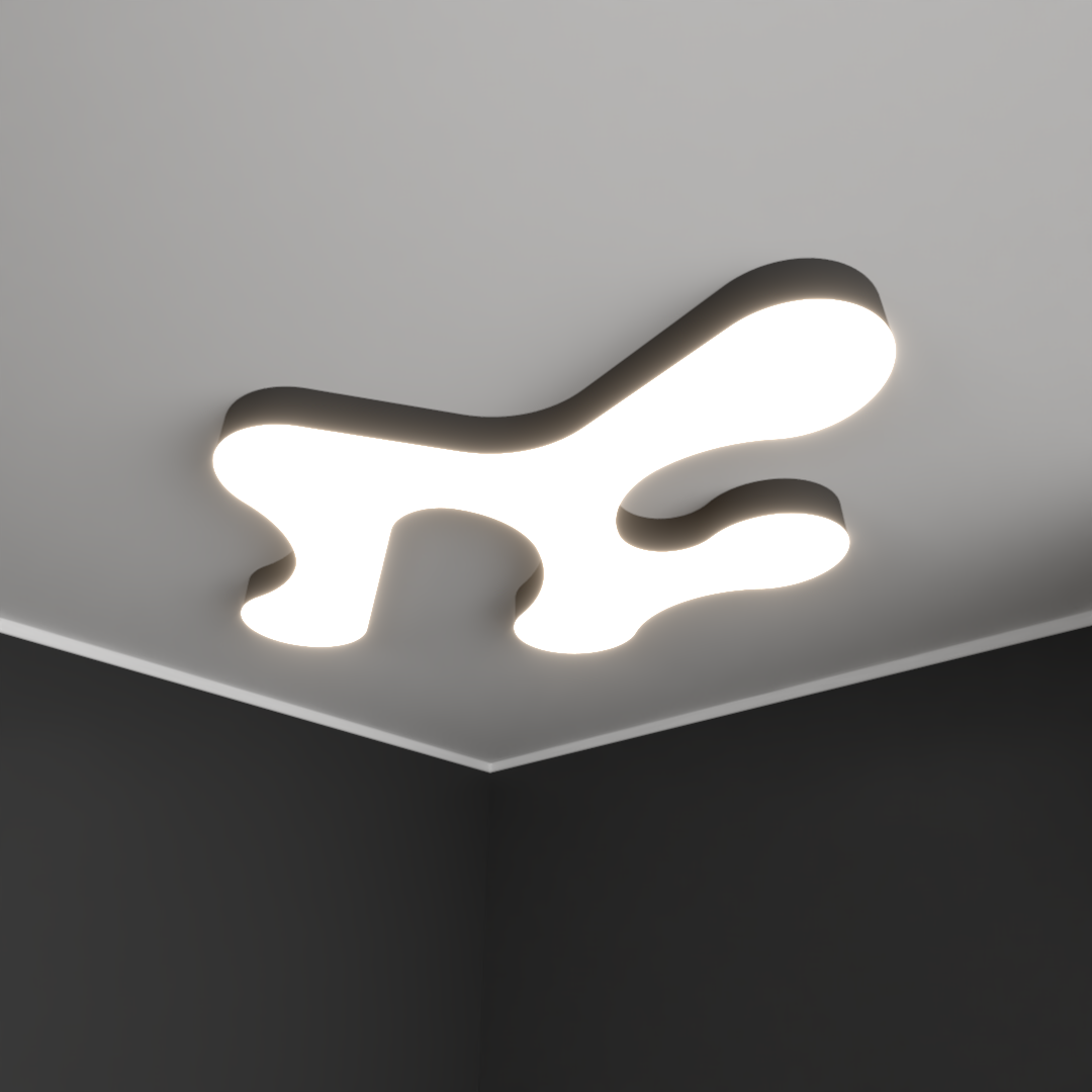 Светильник светодиодный RVE-LBX-CLOUD-1823-N (Облако 1823х1287х100мм 137Вт Накладной 4000К Белый)