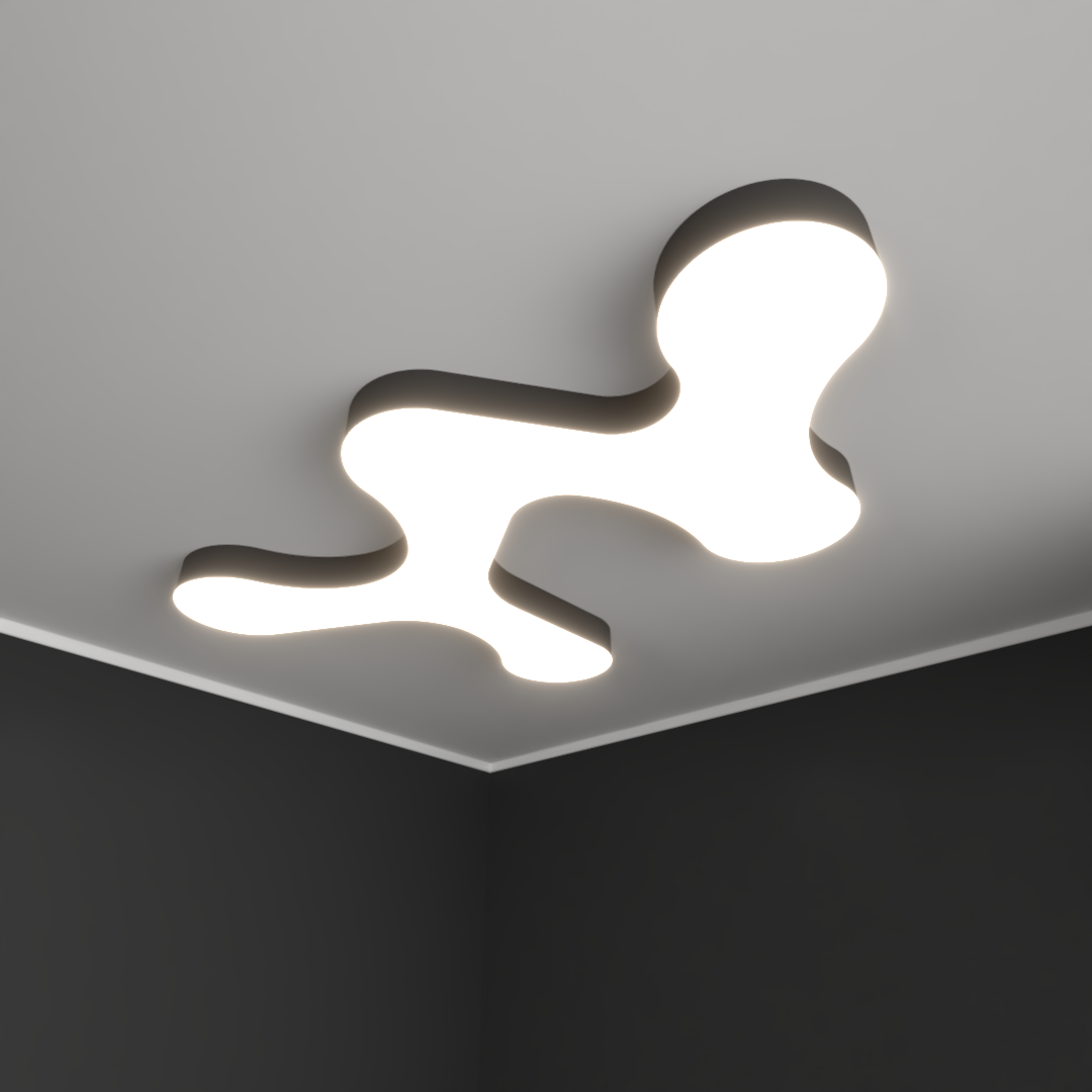 Светильник светодиодный RVE-LBX-CLOUD-1917-N (Облако 1917х1289х100мм 137Вт Накладной 4000К Белый)