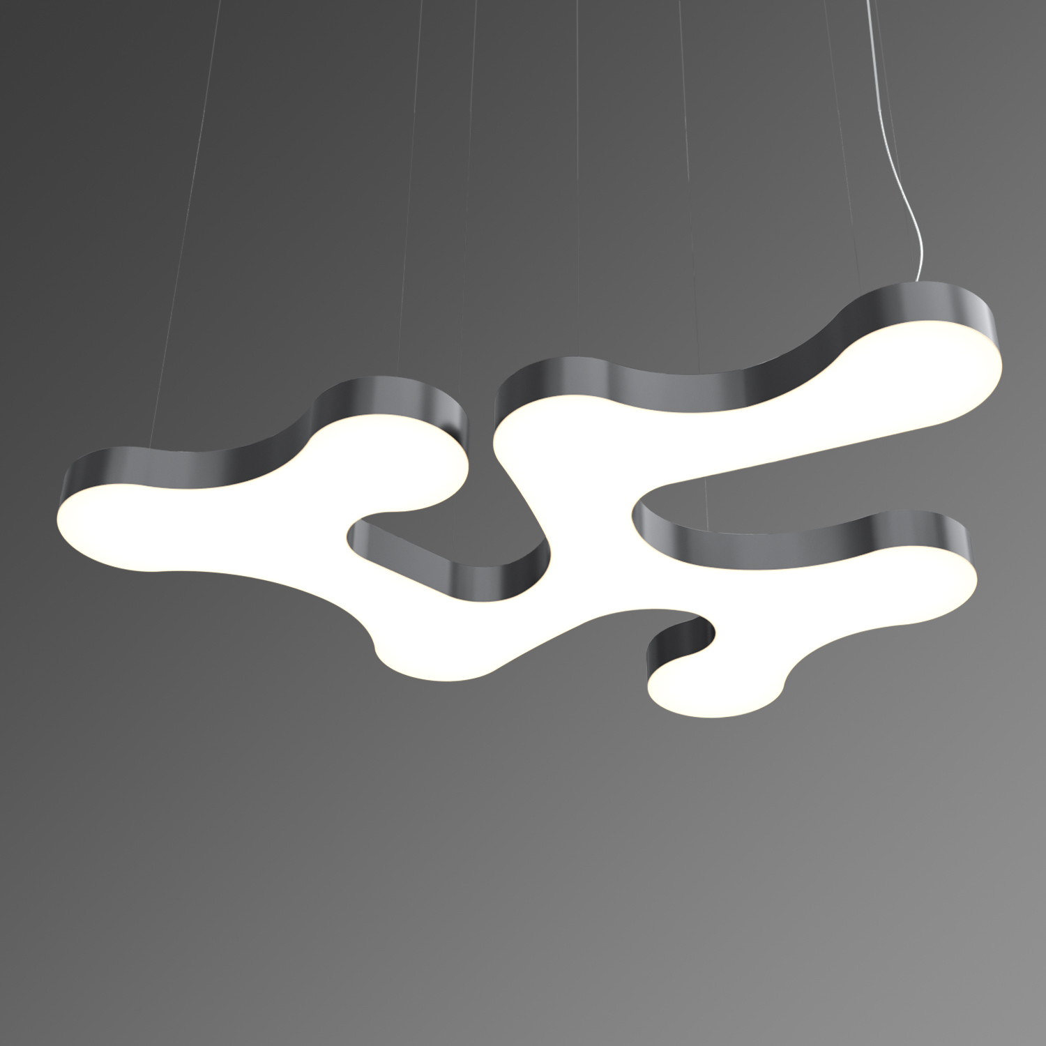 Светильник светодиодный RVE-LBX-CLOUD-2110-P (Облако 2110х1639х100мм 195Вт Подвесной 4000К Белый) светильник