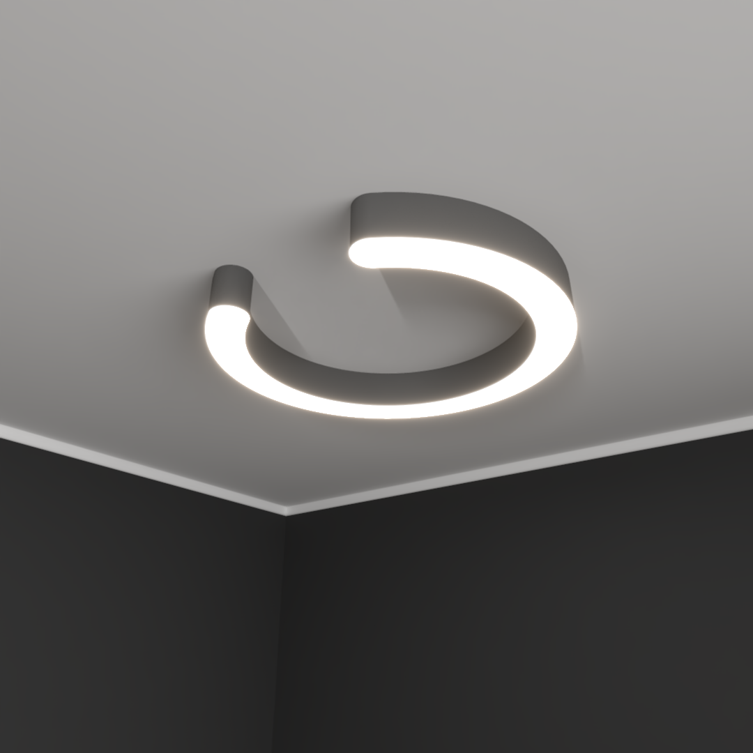 Светильник светодиодный RVE-LBX-DIOS-900-N (Подкова 900х840х100мм 55Вт Накладной 4000К Белый)