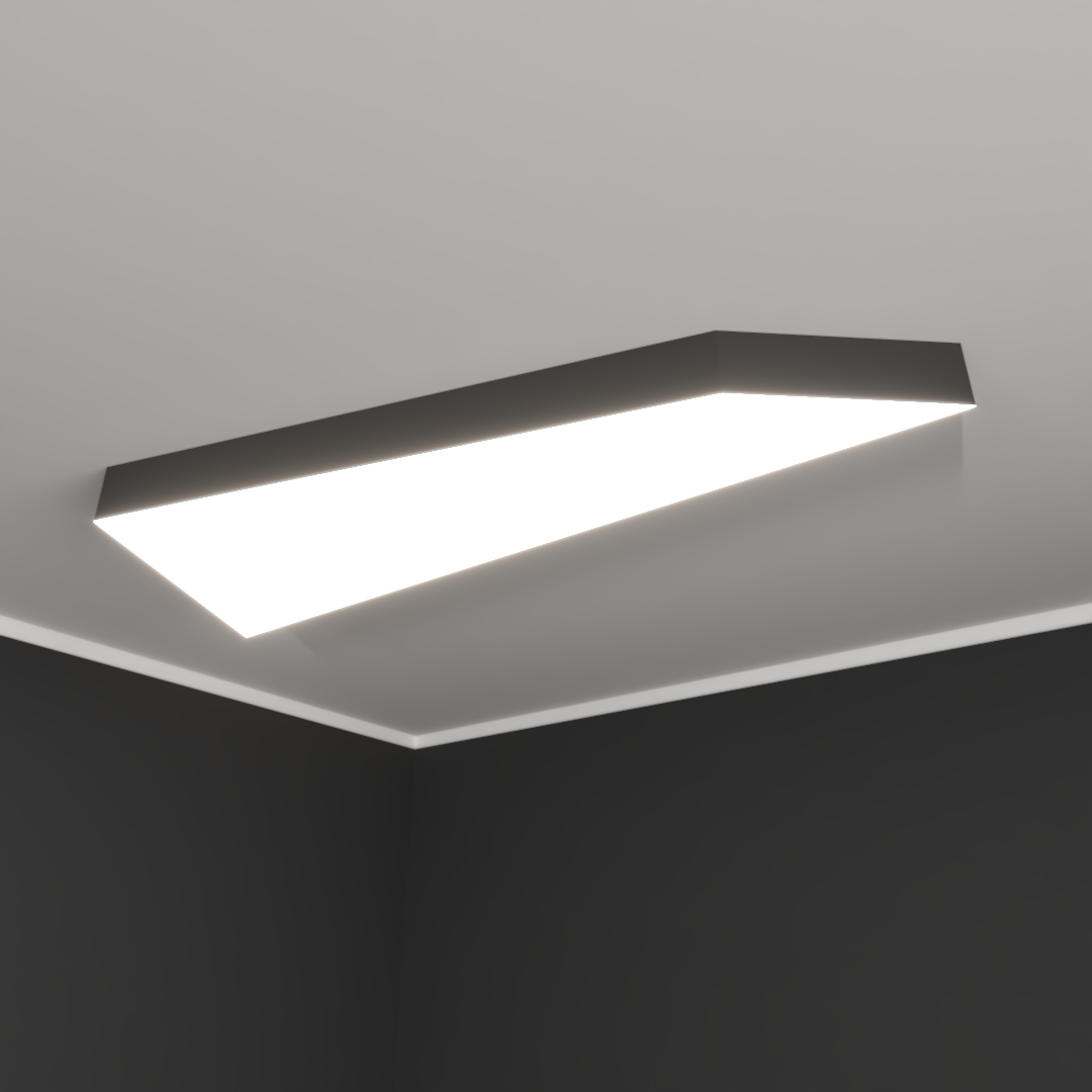 Светильник светодиодный RVE-LBX-ICELAND-2800-N ( 2800х950х120мм 198Вт Накладной 4000К Белый)