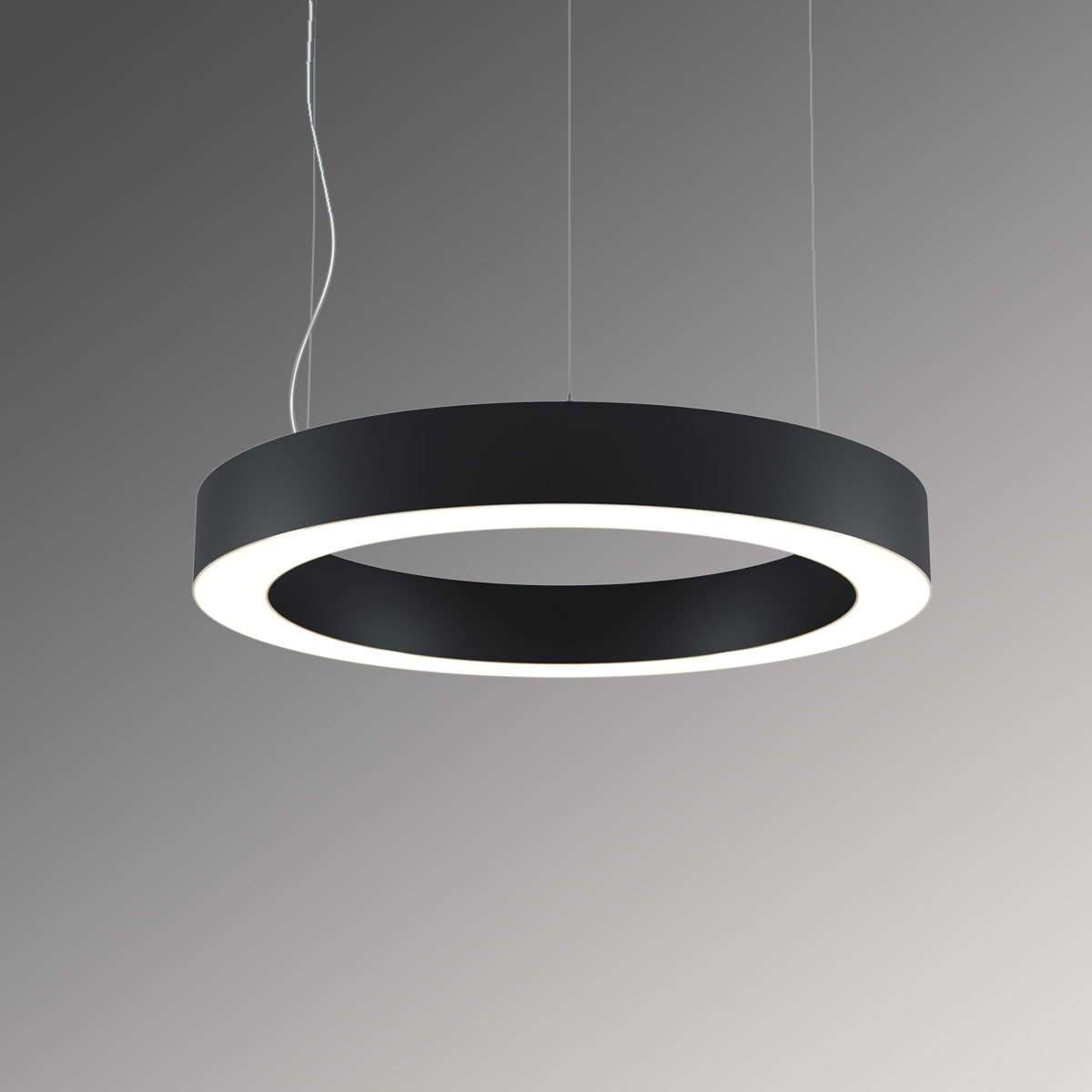 Светильник светодиодный RVE-LBX-HOLE-RING-1600-P (Кольцо 1600х1600х100мм S80мм 119Вт Подвесной 4000К Белый)