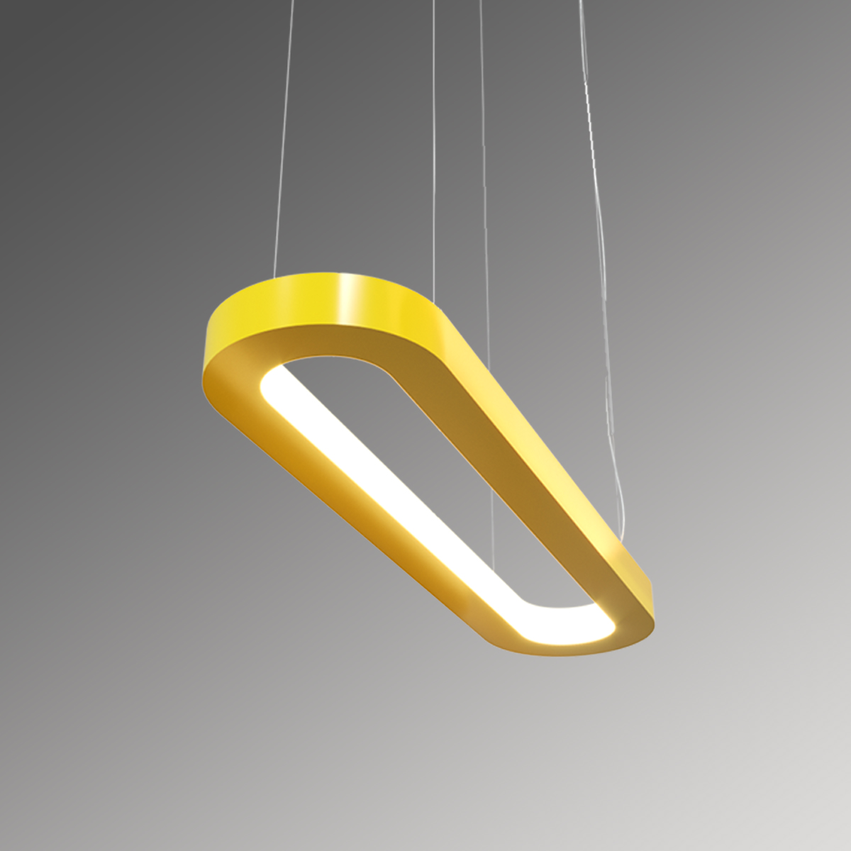 Светильник светодиодный RVE-LBX-LARGO-IN-2600-P (Овал внутрь 2600х350х50мм S53мм 142Вт Подвесной 4000К Белый)