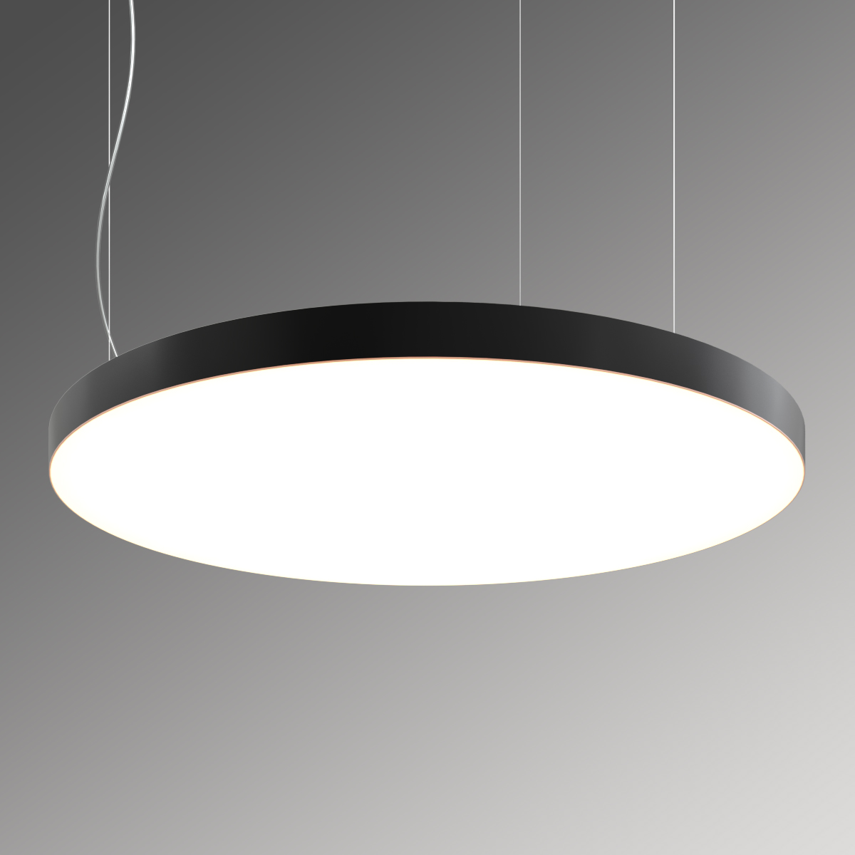 Светильник светодиодный RVE-LBX-RING-SLIM-1000-P (Круг тонкий 1000х1000х50мм 115Вт Подвесной 4000К Белый)