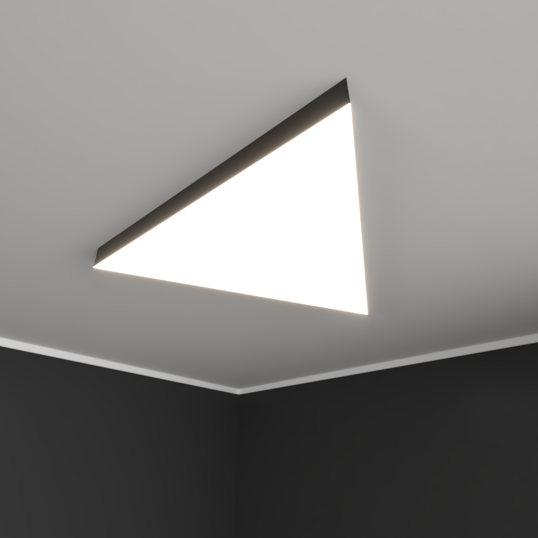 Светильник светодиодный RVE-LBX-TRIO-1950-N (Треугольник 1950х1689х120мм 182Вт Накладной 4000К Белый)