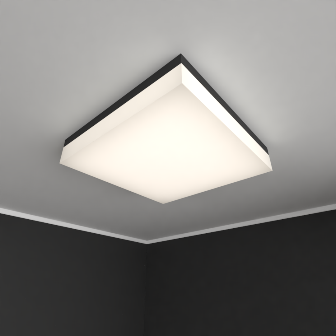 Светильник светодиодный RVE-LBX-LUMO-BOX-900-N (Квадрат 900х900х130мм 121Вт Накладной 4000К Белый) светильник