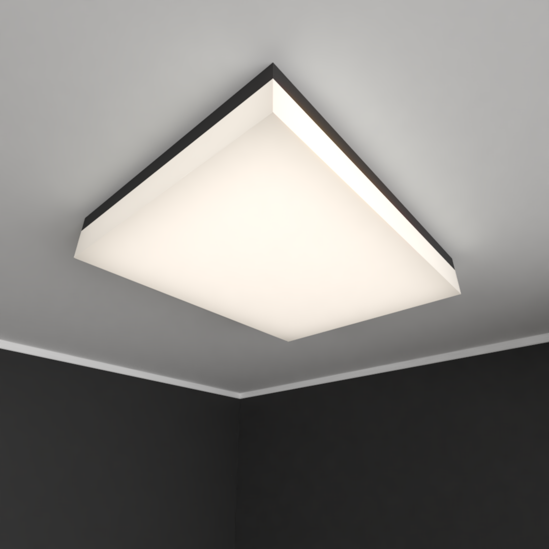 Светильник светодиодный RVE-LBX-LUMO-CUADRO-1115-N (Прямоугольник 1115х570х130мм 98Вт Накладной 4000К Белый) светильник