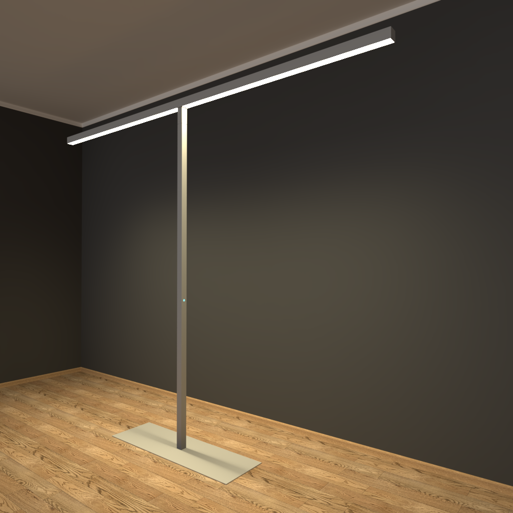 Светильник светодиодный RVE-PLS5070-STELLA-2100х2600-T (Торшер Т-обр. 2100х2600мм 50х70мм 64Вт напольный 4000K стойка 2100х800х300мм черный)