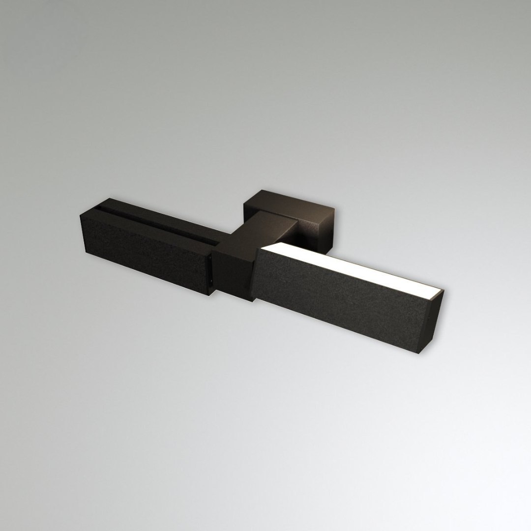 Светильник светодиодный RVE-PLS3535-COMPOSITION-SMART-600-N (Бра поворотный 600х126х35мм 12Вт Накладной 4000K черный)