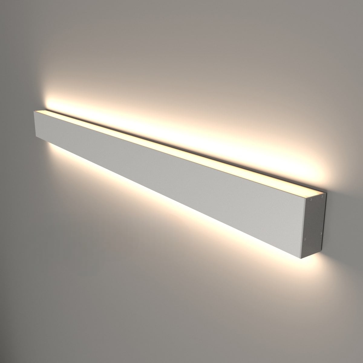 Светильник светодиодный RVE-PLS3775-UPDOWN-1940-N (Линейный 1940х37х75мм 52Вт Накладной 4000К Серый RAL9006 МУАР)