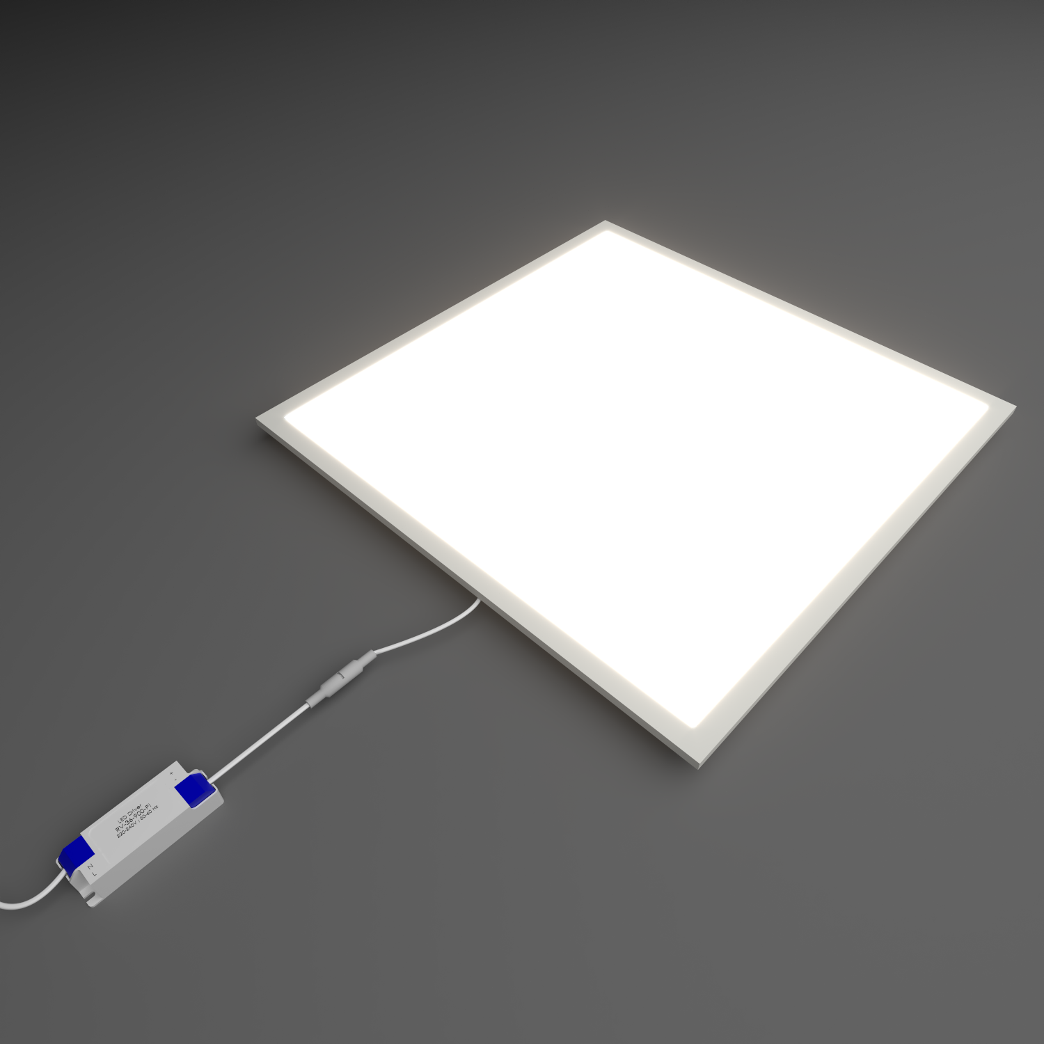 Светильник светодиодный RVE-PRIME-SC-595-SLIM-V (Квадратная ультратонкая панель 595х595х10мм 36Вт Встраиваемый 4000К CRI90 Белый)