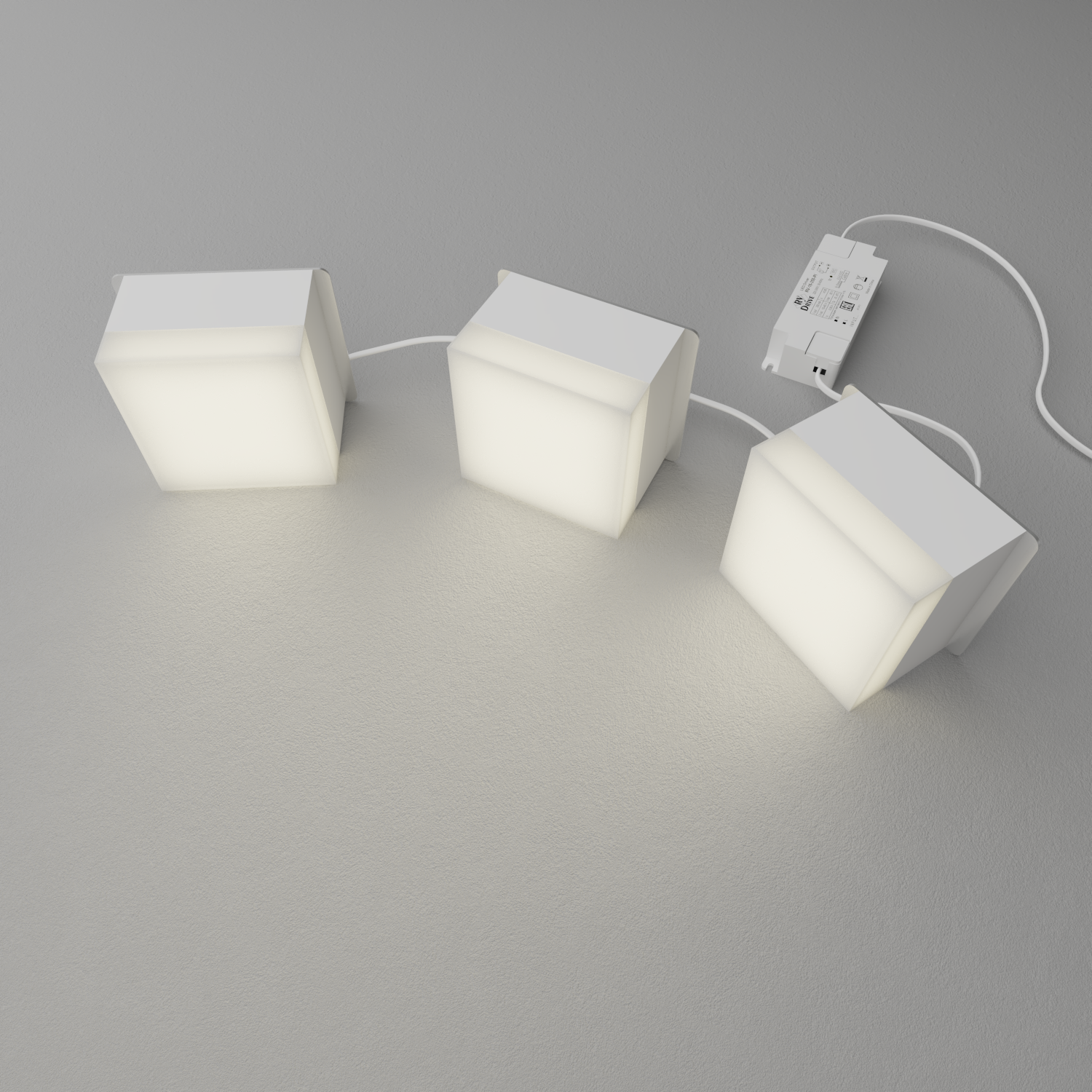 Светильник светодиодный RVE-LBX-LUMO20-PLAZA10010-4-GR (Квадрат Грильято 4шт 90х90х60мм 30Вт встраиваемый 4000K Белый)