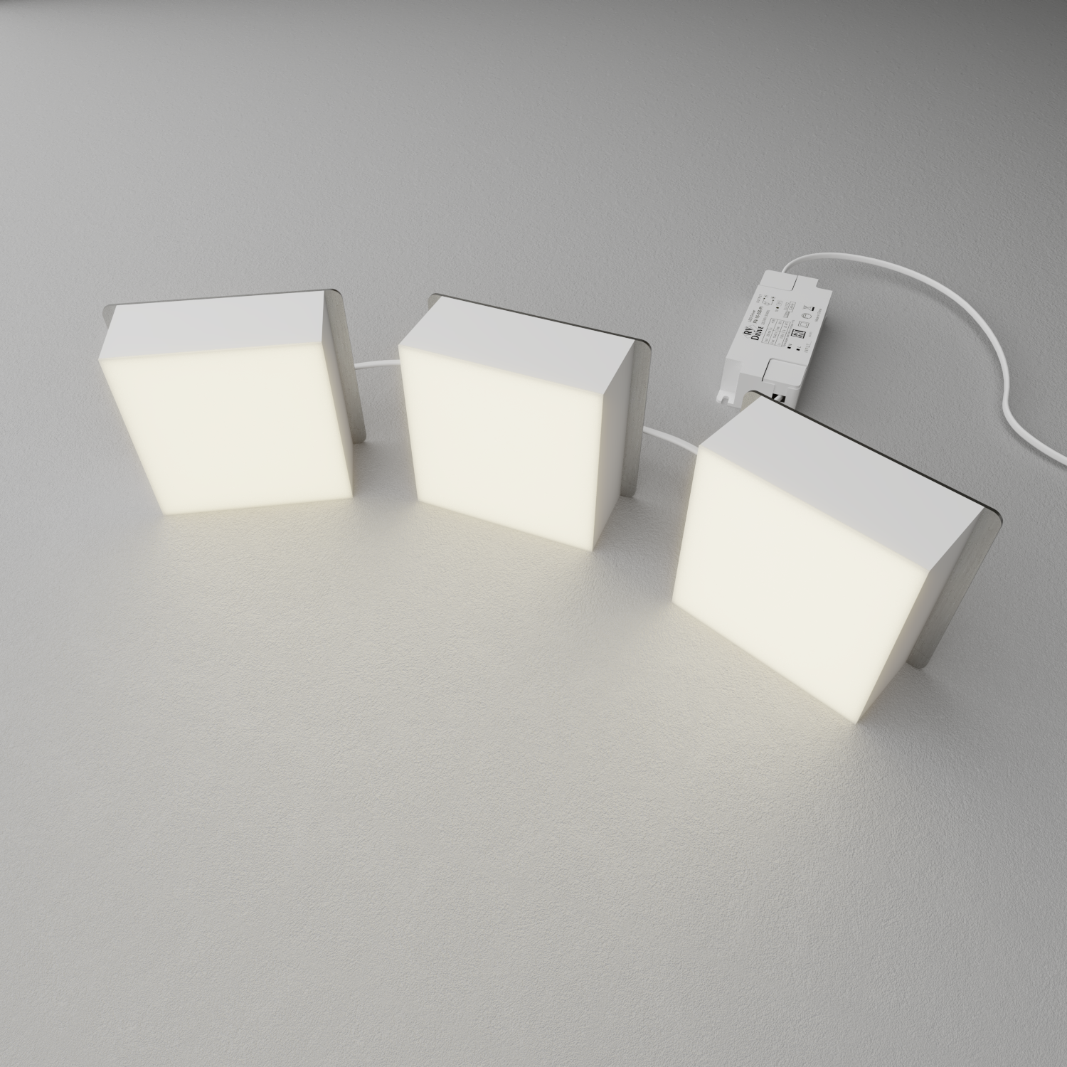 Светильник светодиодный RVE-LBX-PLAZA-10010-4-GR (Квадрат Грильято 4шт 90х90х40мм 30Вт встраиваемый 4000K Белый)