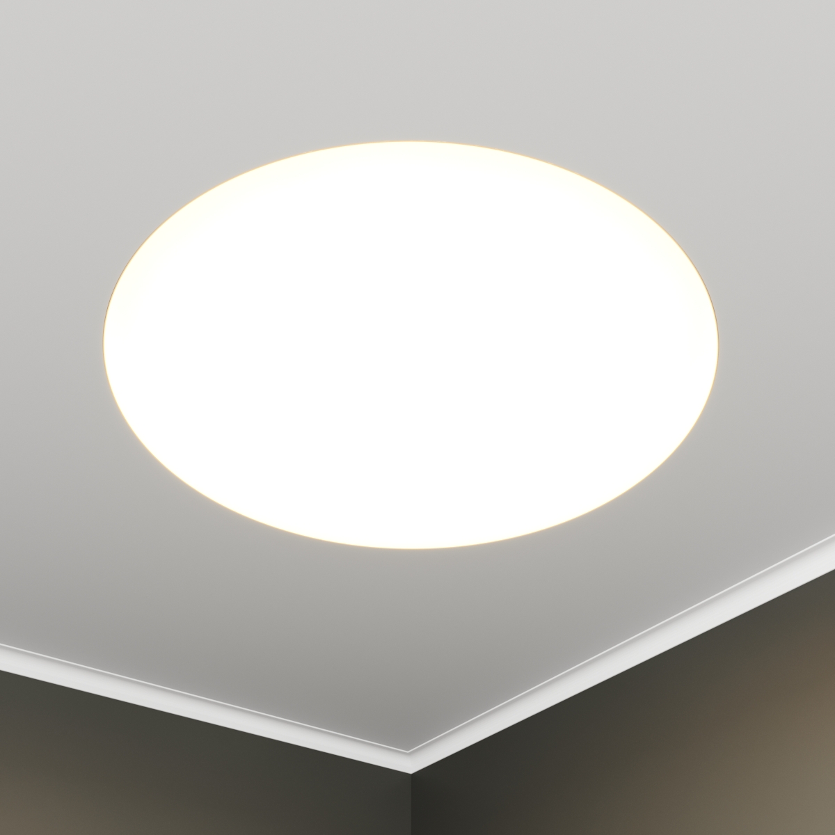 Светильник светодиодный RVE-LBX-RING-446-VG (Круг 446х446х110мм 19Вт встраиваемый под шпаклевку 4000K Белый)