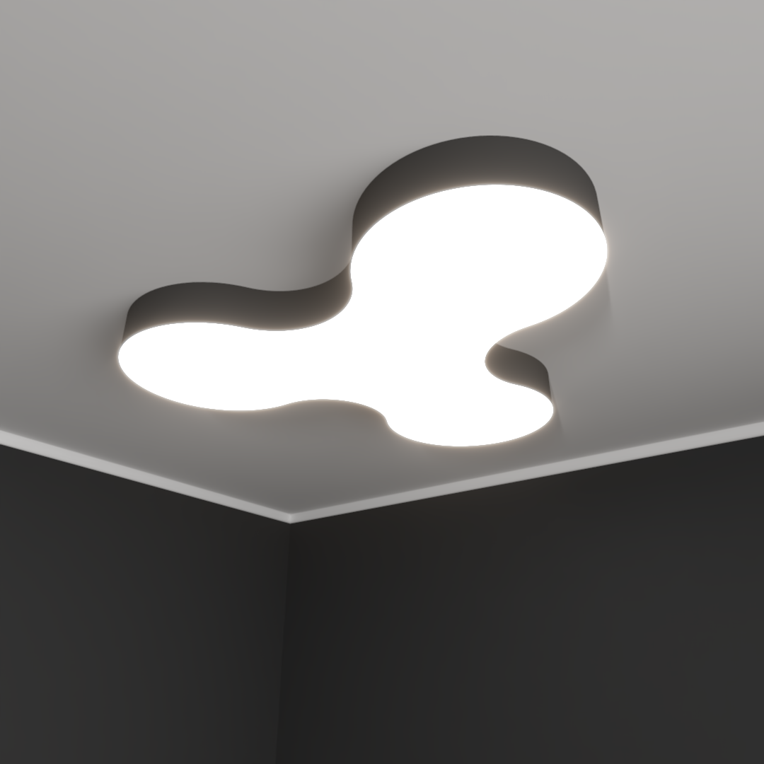 Светильник светодиодный RVE-LBX-SONAR-2000-N (Спинер 2000х1838х120мм 215Вт Накладной 4000К Белый)