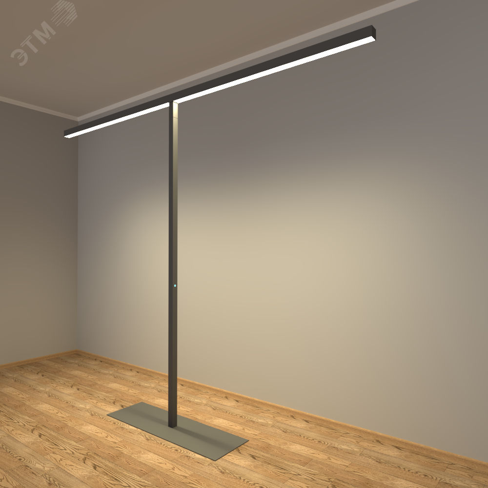 Изображение товара Светильник светодиодный RVE-PLS5070-STELLA-2100х2600-T-DIM (Торшер Т-обр. 2100х2600мм 50х70мм 64Вт напольный 4000K стойка 2100х300х800мм черный)ё (шт)