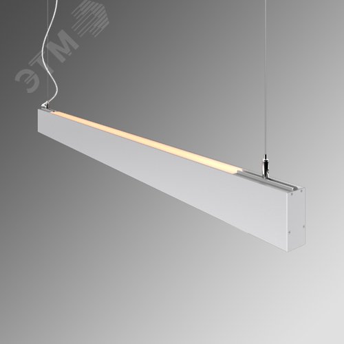 Светильник светодиодный RVE-PLS3775-UPDOWN-980-P (Линейный 980х37х75мм 26Вт Подвесной 4000К Серый RAL9006 МУАР) - фото 1