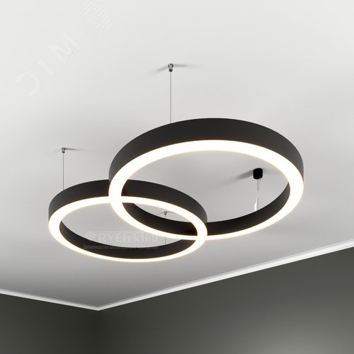 Светильник светодиодный RVE-LBX-CHAIN-2X-1625-P (Цепь из двух колец 1625х1000х70мм 148Вт Подвесной 4000К Белый) - фото 1