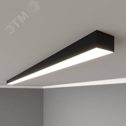 Светильник светодиодный RVE-PLS5032-1940-N (Линейный 1940х50х32мм 52Вт Накладной 4000К Серый RAL9006 МУАР) - фото 1