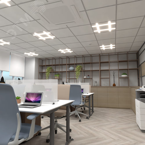 Светильник светодиодный RVE-PLS4932-ALBA-H-595-V (Хештег 595х595х32мм 32Вт Встраиваемый 4000К Белый) - фото 2