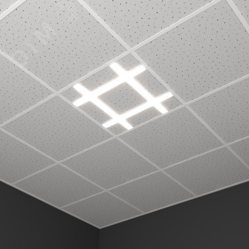 Светильник светодиодный RVE-PLS6332-ALBA-H-595-V (Хештег 595х595х32мм 32Вт Встраиваемый 4000К Белый) - фото 1