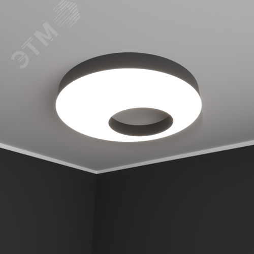 Светильник светодиодный RVE-LBX-APERTURA-600-N (Круг с отверстием 600х600х100мм 29Вт Накладной 4000К Белый) - фото 1