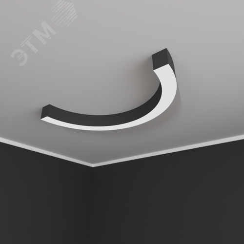 Светильник светодиодный RVE-LBX-ARCO-1800-N (Полукольцо 1800х900х100мм S80мм 66Вт Накладной 4000К Белый) - фото 1