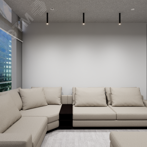 Светильник светодиодный RVE-AVION-40-300-N (Вертикальная труба 300xD40мм 7Вт 23 град Накладной 4000K CRI90 Черный) - фото 2