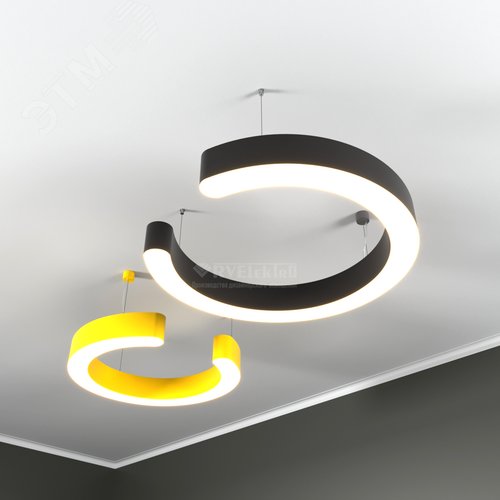 Светильник светодиодный RVE-LBX-DIOS-1600-P (Подкова 1600х1498х100мм 102 Вт Подвесной 4000К Белый) - фото 2