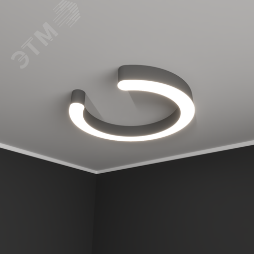 Светильник светодиодный RVE-LBX-DIOS-900-N (Подкова 900х840х100мм 55Вт Накладной 4000К Белый) - фото 1