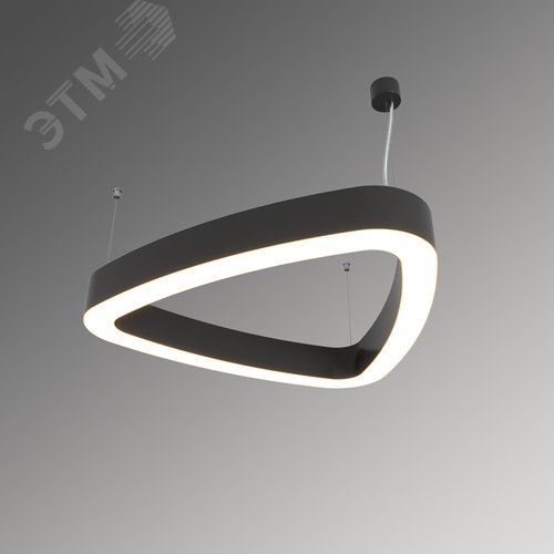 Светильник светодиодный RVE-LBX-HOLE-LITUS-700-P (Треугольник Рело закругленный с отверстием 700х665х70мм 48Вт Подвесной 4000К Белый) - фото 1