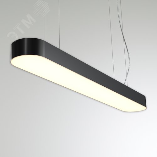 Светильник светодиодный RVE-LBX-LARGO-S-2400-P (Овал 2400х163х100мм 59Вт Подвесной 4000К Белый) - фото 1