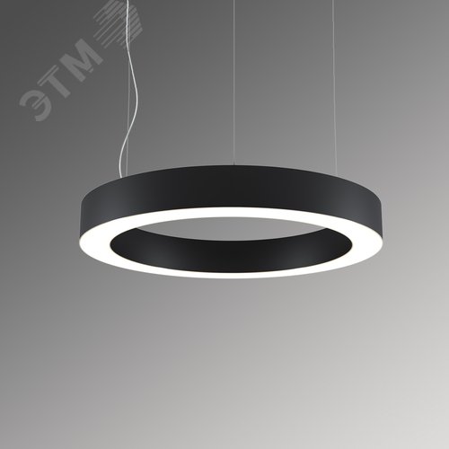 Светильник светодиодный RVE-LBX-HOLE-RING-1600-P (Кольцо 1600х1600х100мм S80мм 119Вт Подвесной 4000К Белый) - фото 1