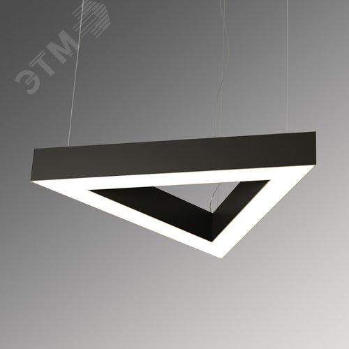 Светильник светодиодный RVE-LBX-HOLE-TRIO-1200-P (Треугольник с отверстием 1200х1039х100мм S80мм 80Вт Подвесной 4000К Белый) - фото 1