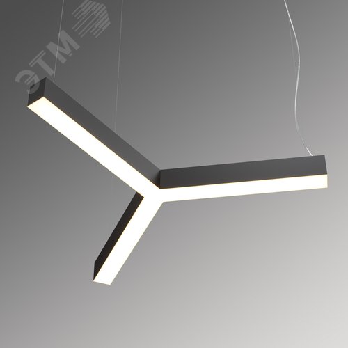 Светильник светодиодный RVE-LBX-TRINITY-1000-P (Трехлучевой крест 1000х866х100мм 40Вт Подвесной 4000К Белый) - фото 1