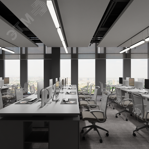 Светильник светодиодный RVE-LBX-LUMO-LISTA-500-P (Линия 500х50х120мм S 50 мм 12 Вт Подвесной 4000К Белый) - фото 3