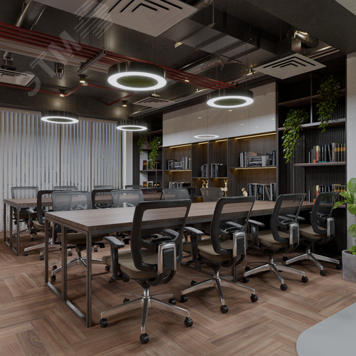 Светильник светодиодный RVE-LBX-MOSS-RING-1200-P (Кольцо 1200х1200х100мм S80мм 88Вт Подвесной 4000К Белый) - фото 2