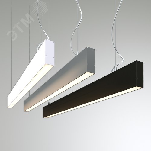 Светильник светодиодный RVE-PLS3590-1940-P (Линейный 1940х35х90мм 52Вт Подвесной 4000К Серый RAL9006 МУАР) - фото 1