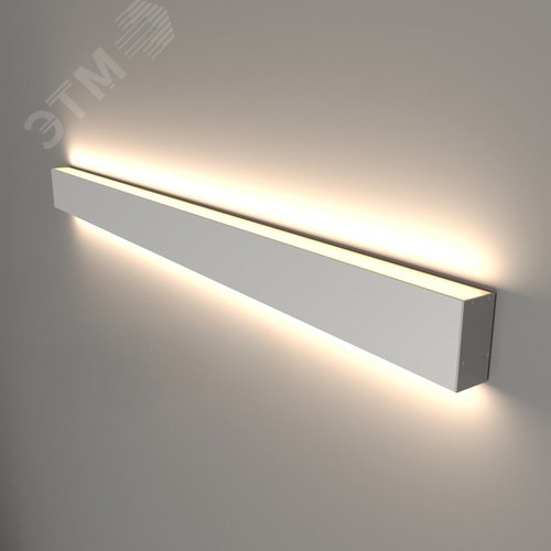 Светильник светодиодный RVE-PLS3775-UPDOWN-1940-N (Линейный 1940х37х75мм 52Вт Накладной 4000К Серый RAL9006 МУАР) - фото 1