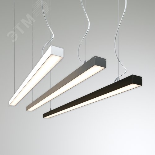 Светильник светодиодный RVE-PLS5032-1940-P (Линейный 1940х50х32мм 52Вт Подвесной 4000К Серый RAL9006 МУАР) - фото 1