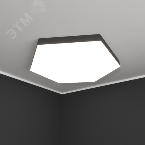 Светильник светодиодный RVE-LBX-HEXA-1600-N (Шестиугольник 1600х1385х120мм 183Вт Накладной 4000К Белый) - фото 1