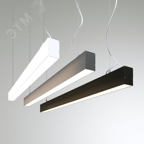 Светильник светодиодный RVE-PLS5070-1210-P (Линейный 1210х50х70мм 32Вт Подвесной 4000К Серый RAL9006 МУАР) - фото 1