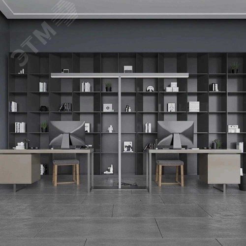 Светильник светодиодный RVE-PLS5070-STELLA-2100х2600-T (Торшер Т-обр. 2100х2600мм 50х70мм 64Вт напольный 4000K стойка 2100х800х300мм черный) - фото 4