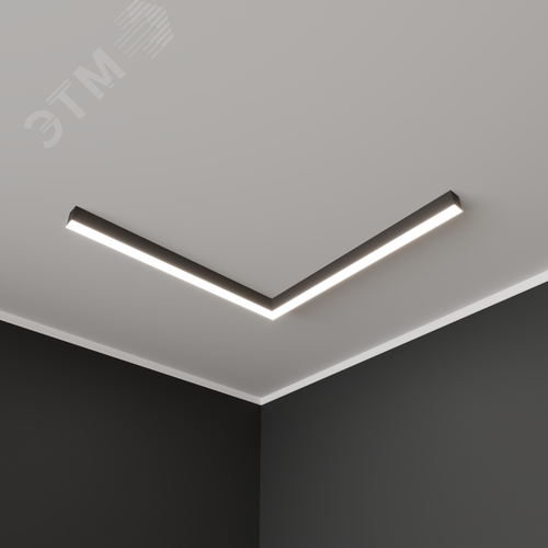 Светильник светодиодный RVE-PLS5070-SYMBOL-L-518-N (Символ L 518х518х70мм сегмент 518мм 50х70мм 26Вт Накладной 4000К Серый RAL9006 МУАР) - фото 1