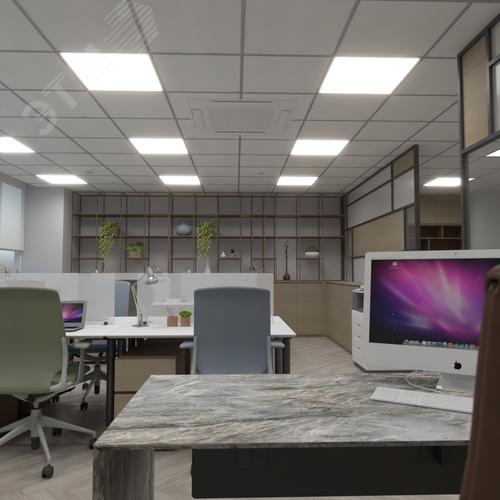 Светильник светодиодный RVE-PRIME-SC-595-SLIM-V (Квадратная ультратонкая панель 595х595х10мм 36Вт Встраиваемый 4000К CRI90 Белый) - фото 2