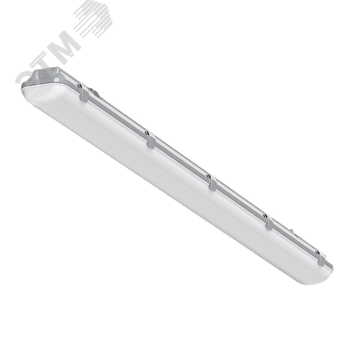 RVE-AQUA-1262-PS-IP65-БАП (1262х124х85мм 38Вт 4000К CRI90 Белый RAL9003 БАП на 1ч) светильник - фото 1