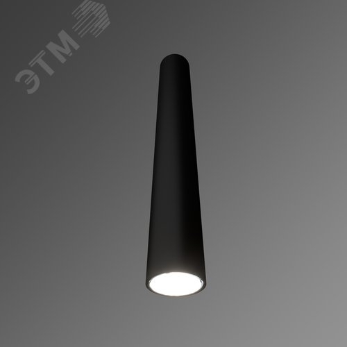 Светильник светодиодный RVE-AVION-55-300-N (Вертикальная труба 300xD55мм 10Вт 45 град Накладной 4000K CRI90 Черный) - фото 1